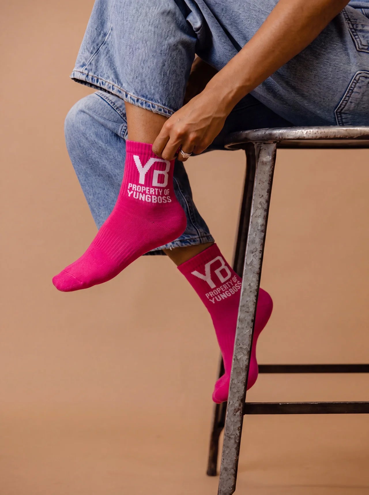 Yungboss pink unsex socks