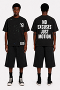 Black Yungboss splatter tee