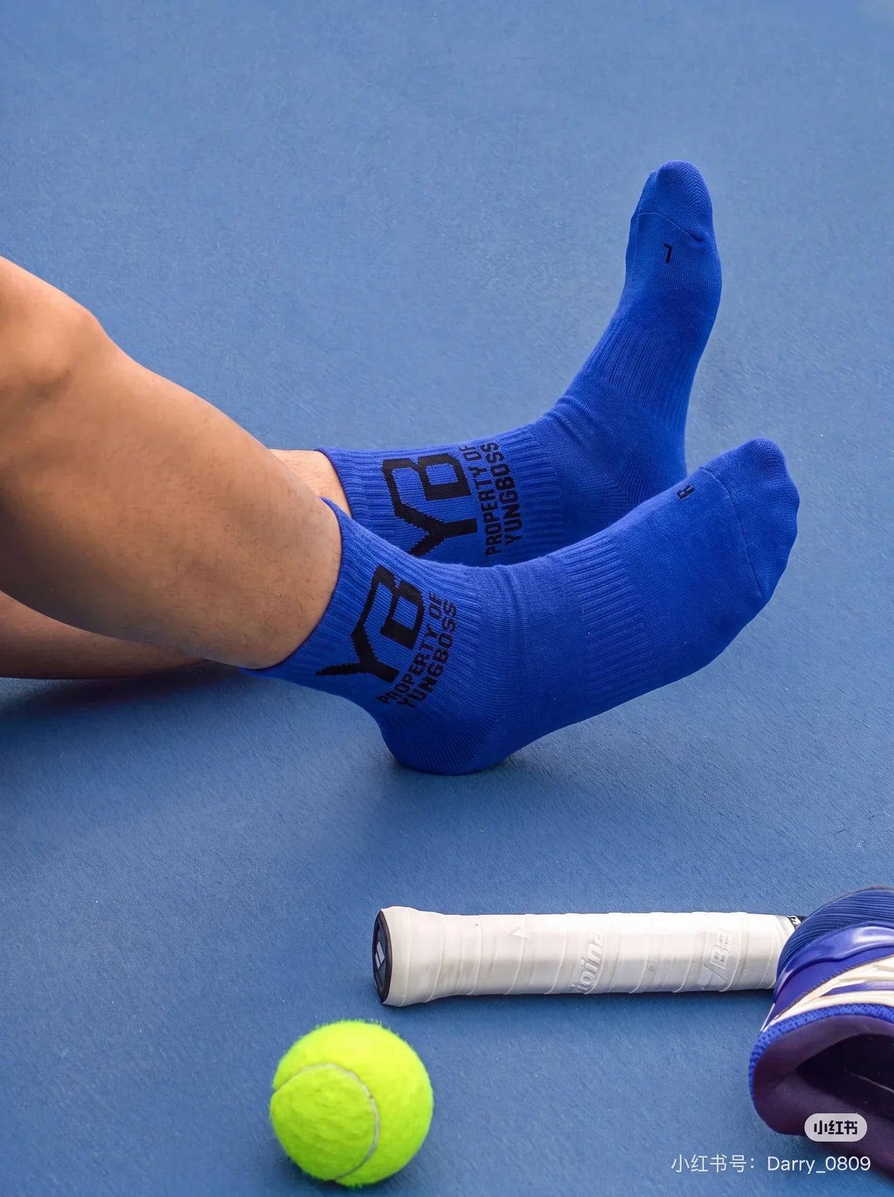 Yungboss blue unsex socks