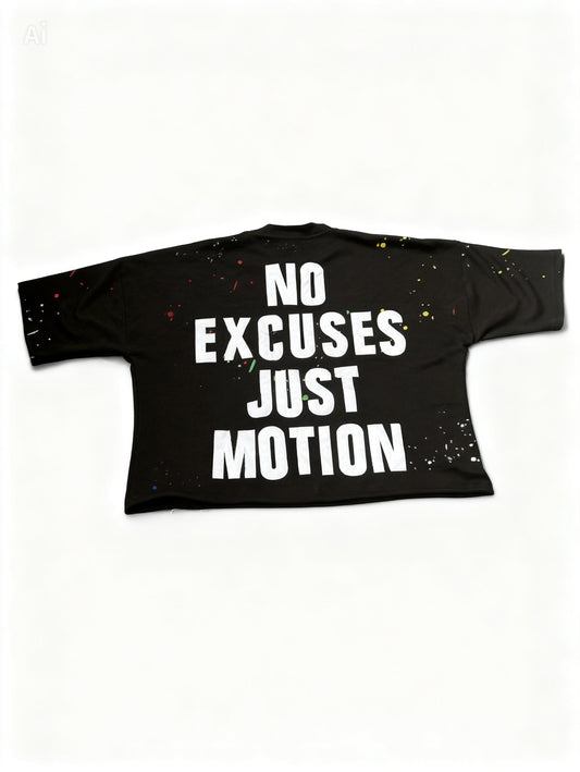 Black Yungboss splatter tee