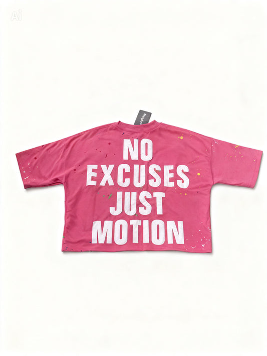Pink Yungboss splatter tee